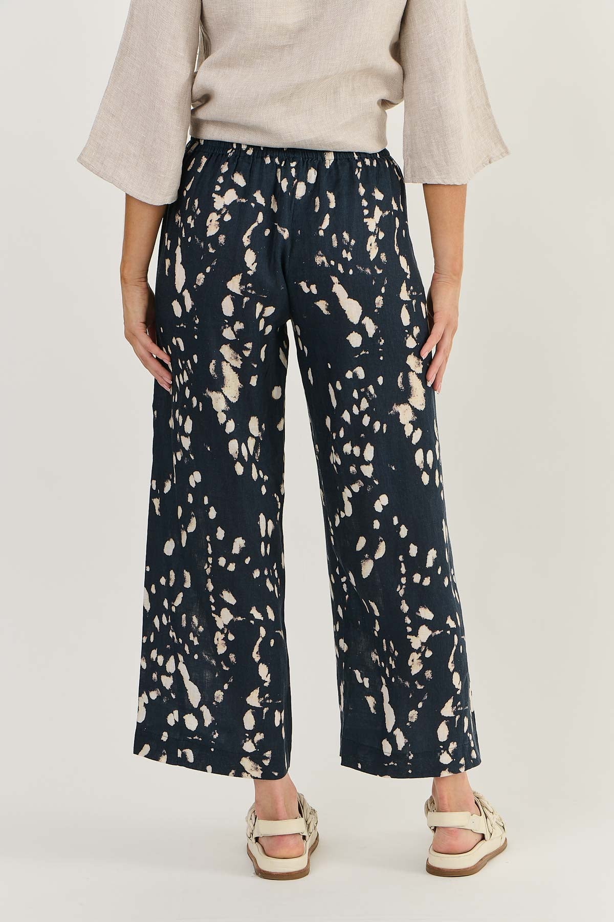 Naturals Linen Wide Leg Pant GA398UV - Universe