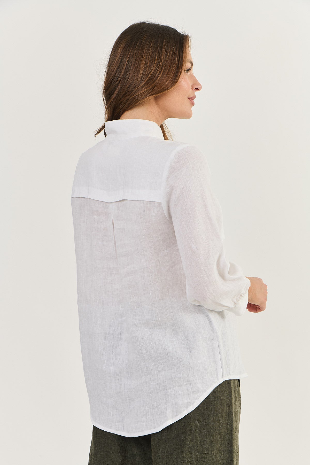 Naturals Linen Shirt GA498 - White