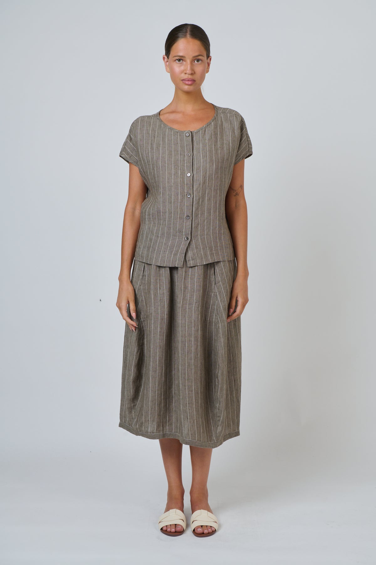 Naturals GA639 Linen Skirt - Gauze