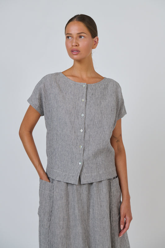 Naturals GA504 Linen Top - Rue
