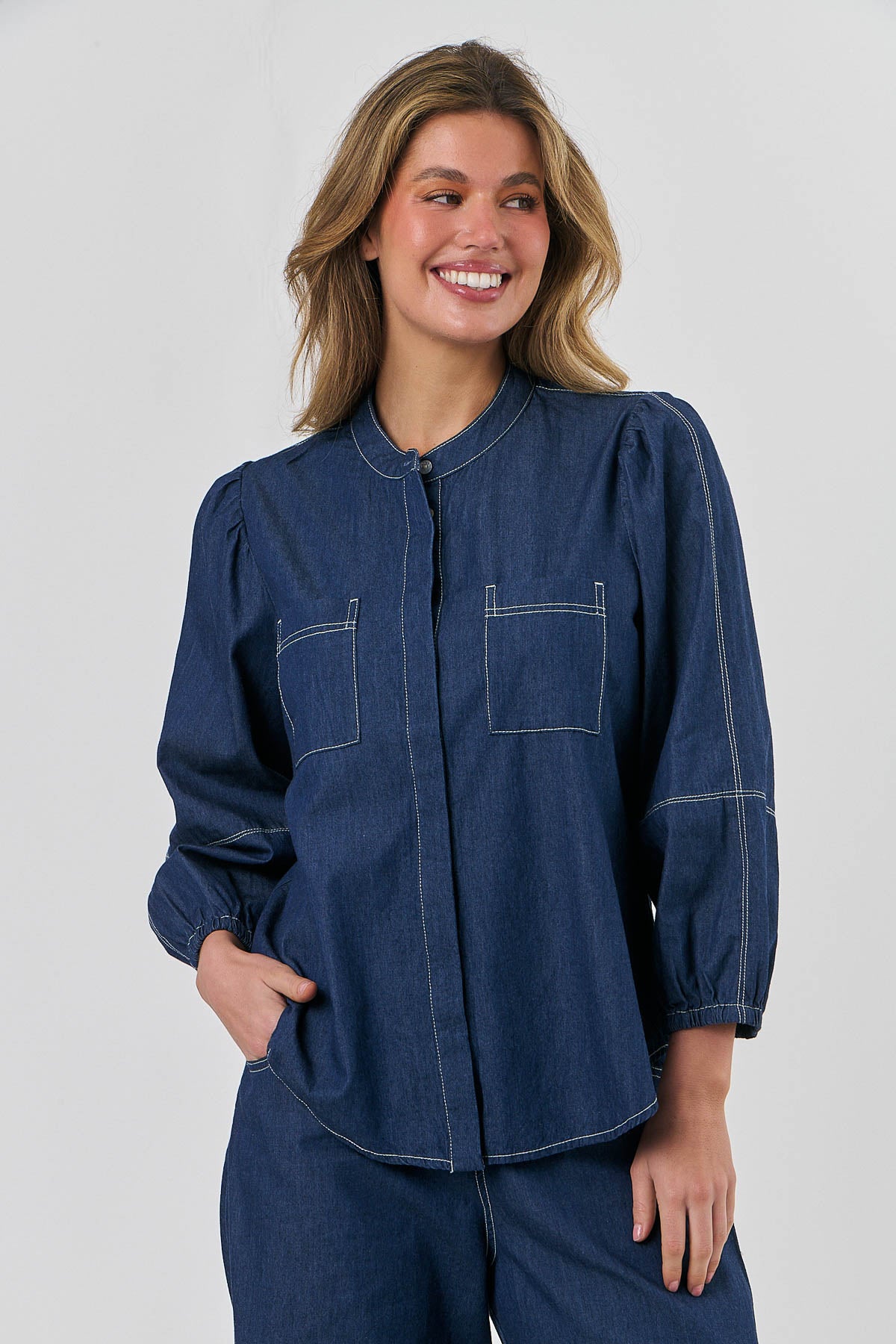 Naturals Shirt GA566 - Denim