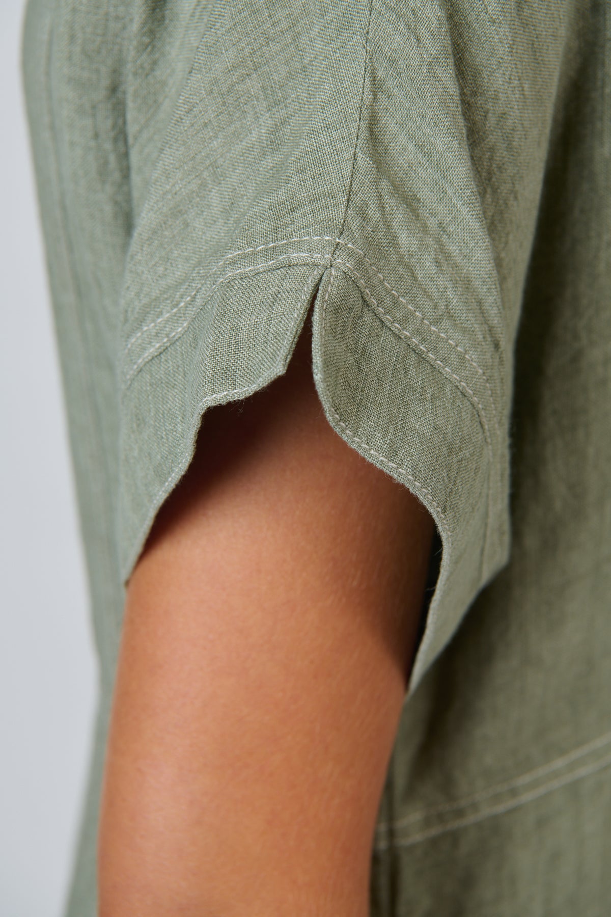 Naturals GA612 Linen Dress - Artichoke