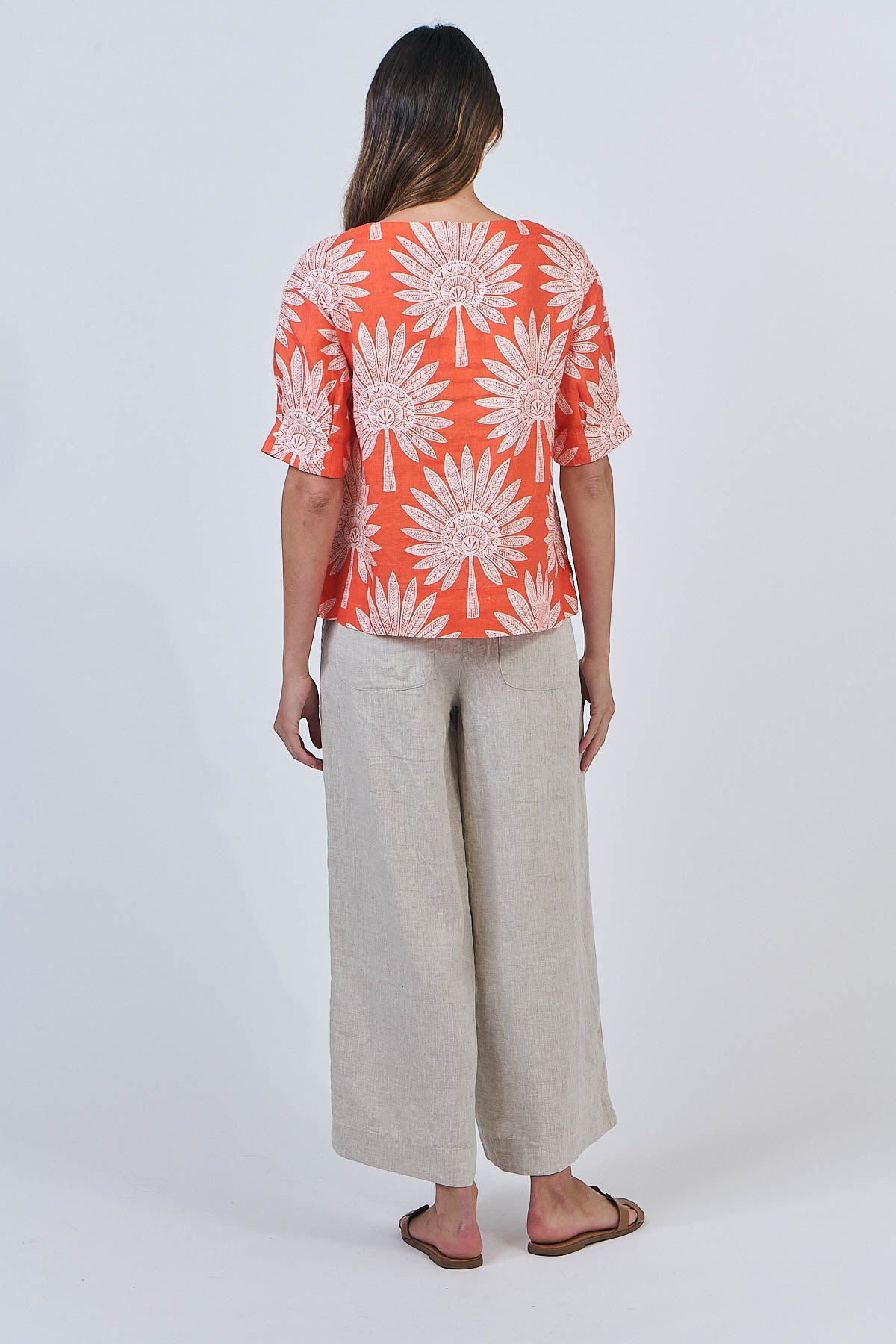 Naturals GA623 Top - Sunset Palm