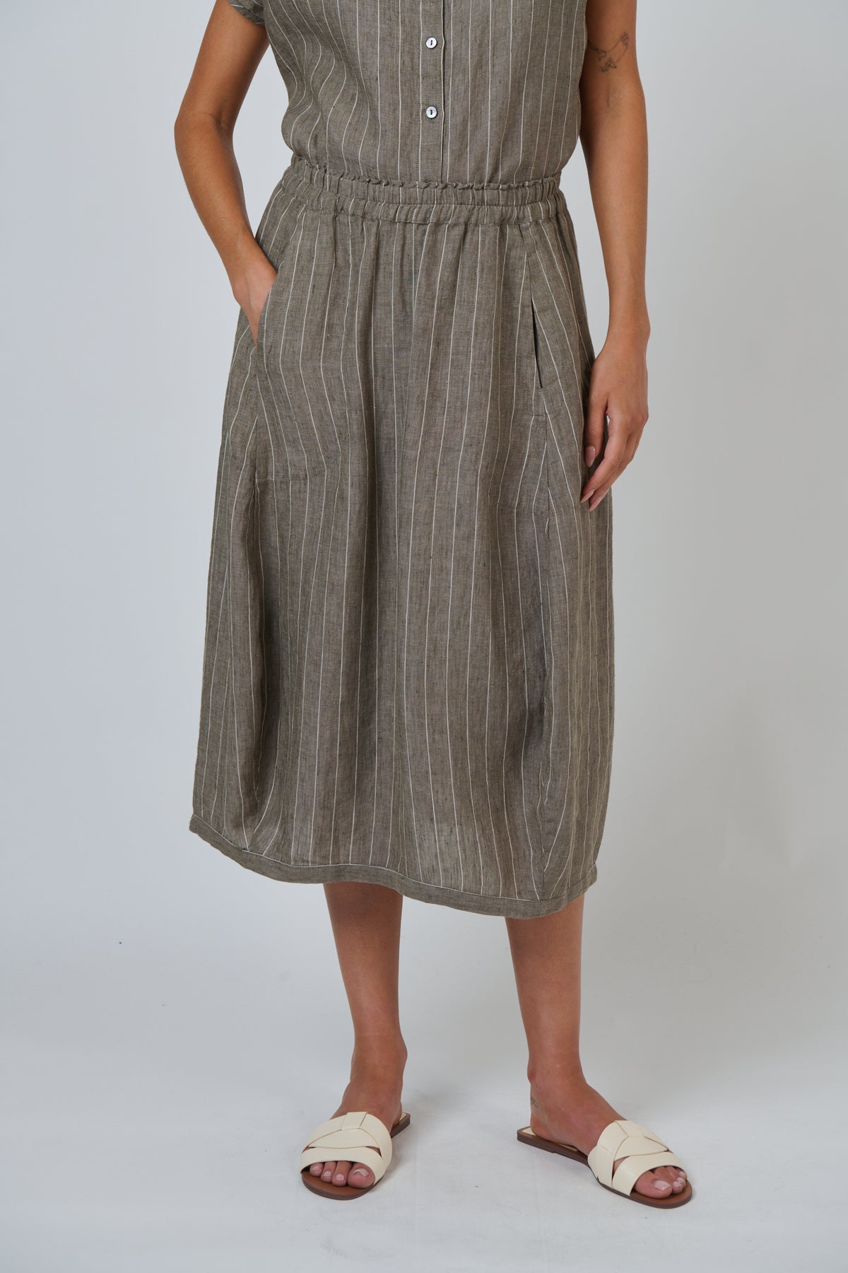 Naturals GA639 Linen Skirt - Gauze