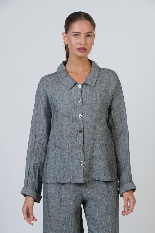 Naturals GA643 Shirt Jacket - Cinder