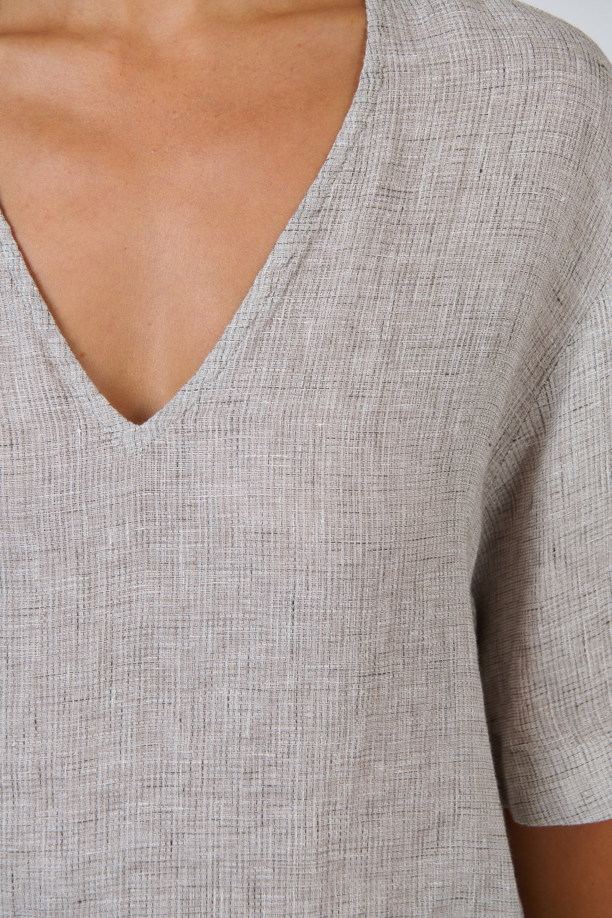 Naturals GA683 Linen Top - Chai