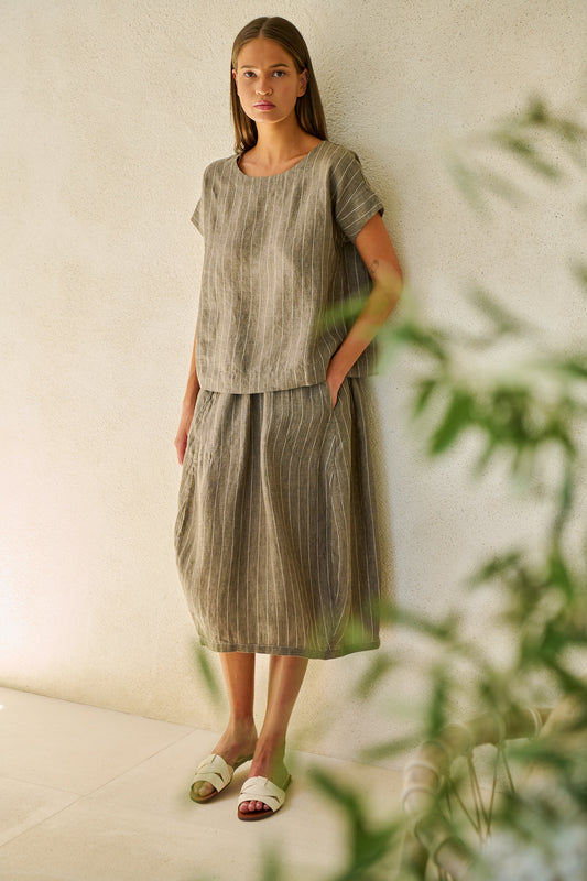 Naturals GA639 Linen Skirt - Gauze