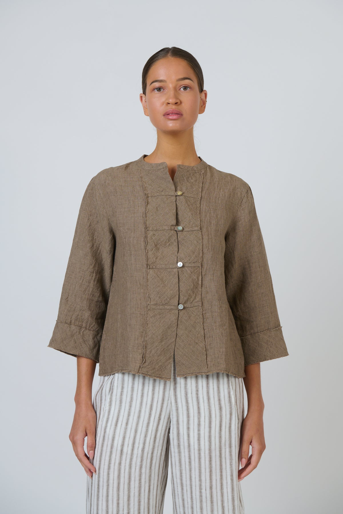 Naturals GA687 Linen Top - Agate