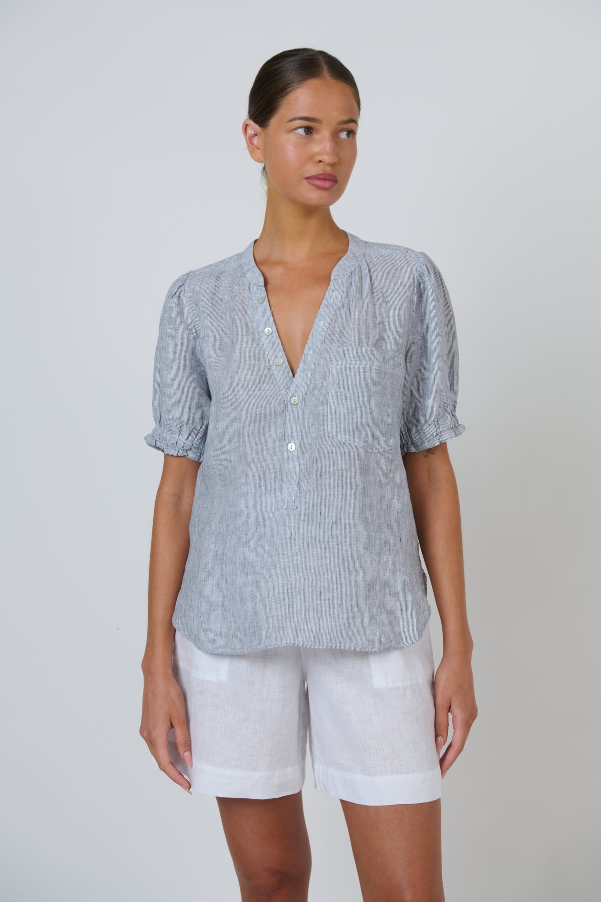 Naturals GA693 Linen Top - Sliver