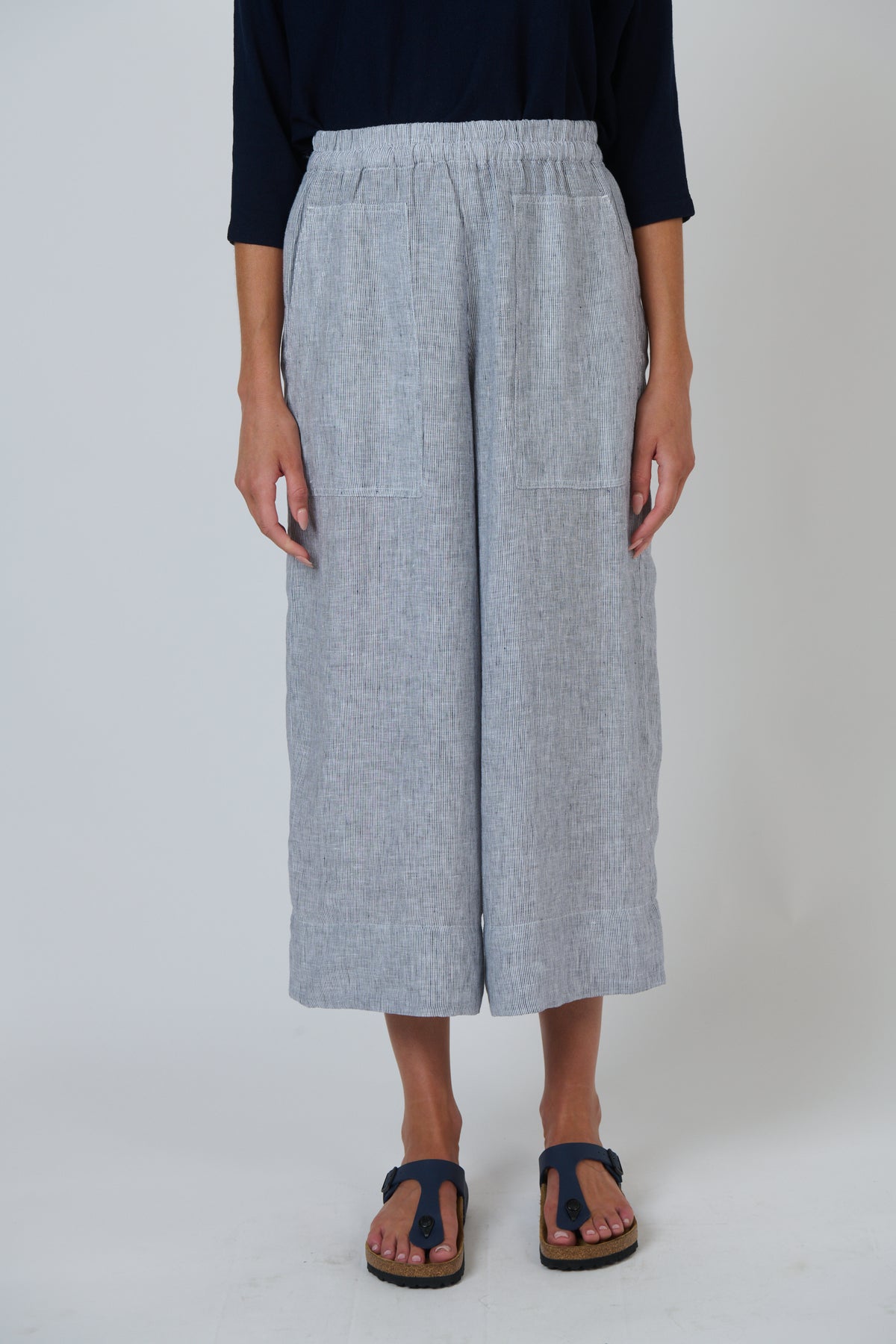 Naturals GA713 Linen Pants - Sliver