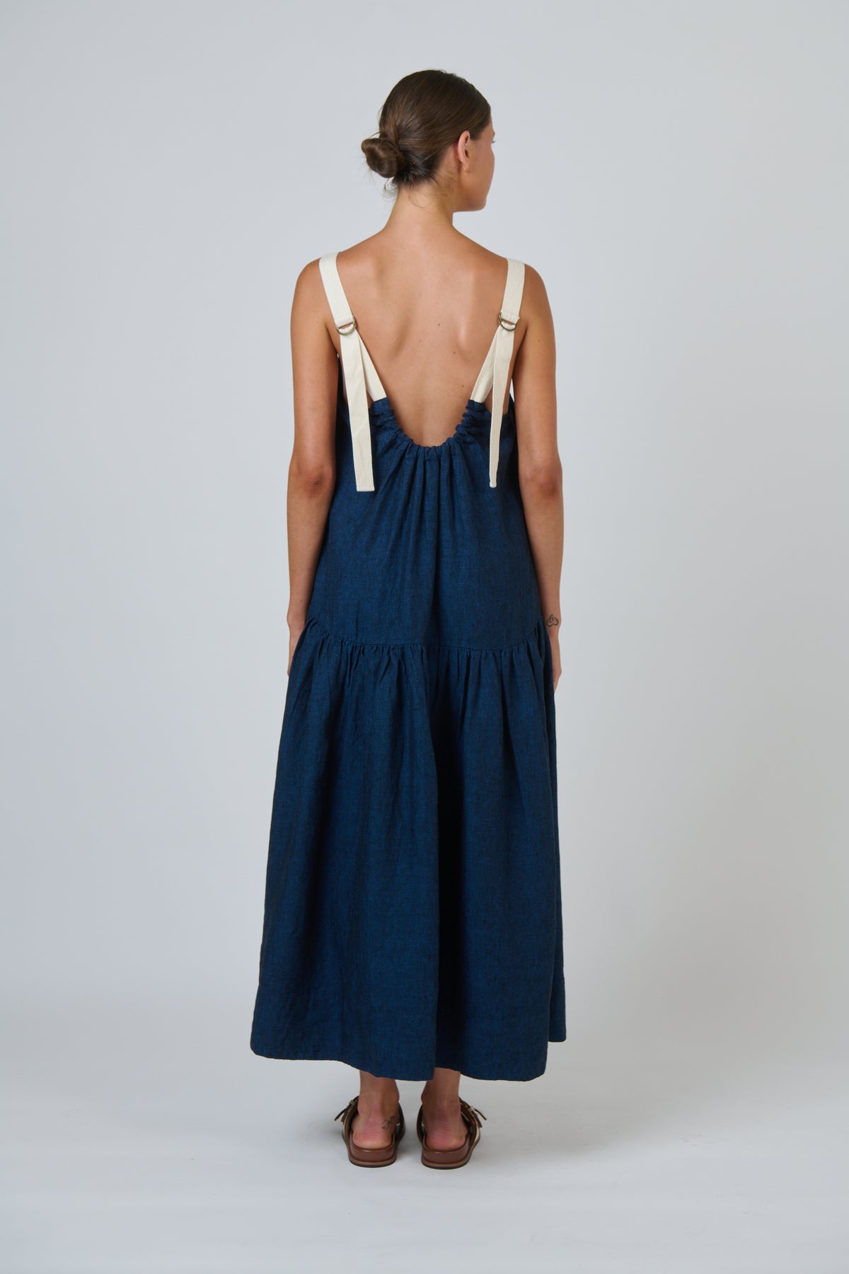Naturals GA719 Linen Dress - Eclipse