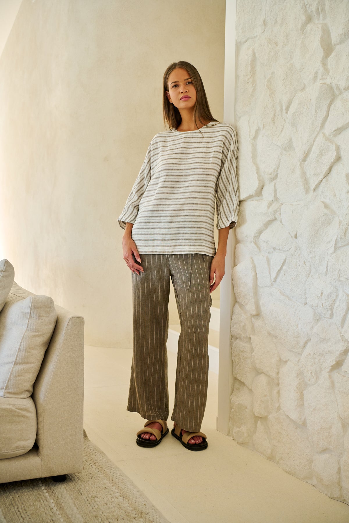 Naturals GA700 Linen Pants - Gauze