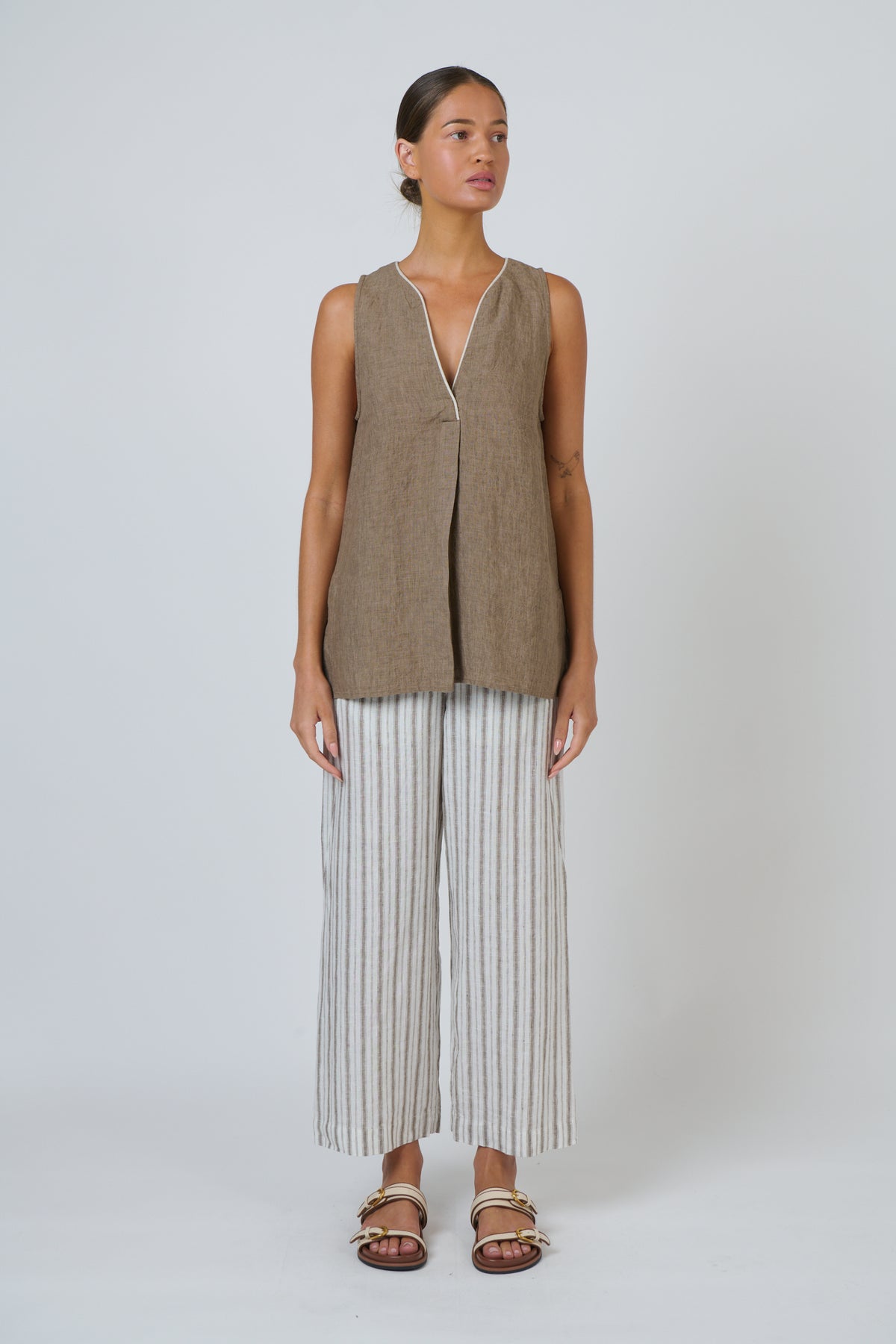 Naturals GA733 Linen Top - Agate