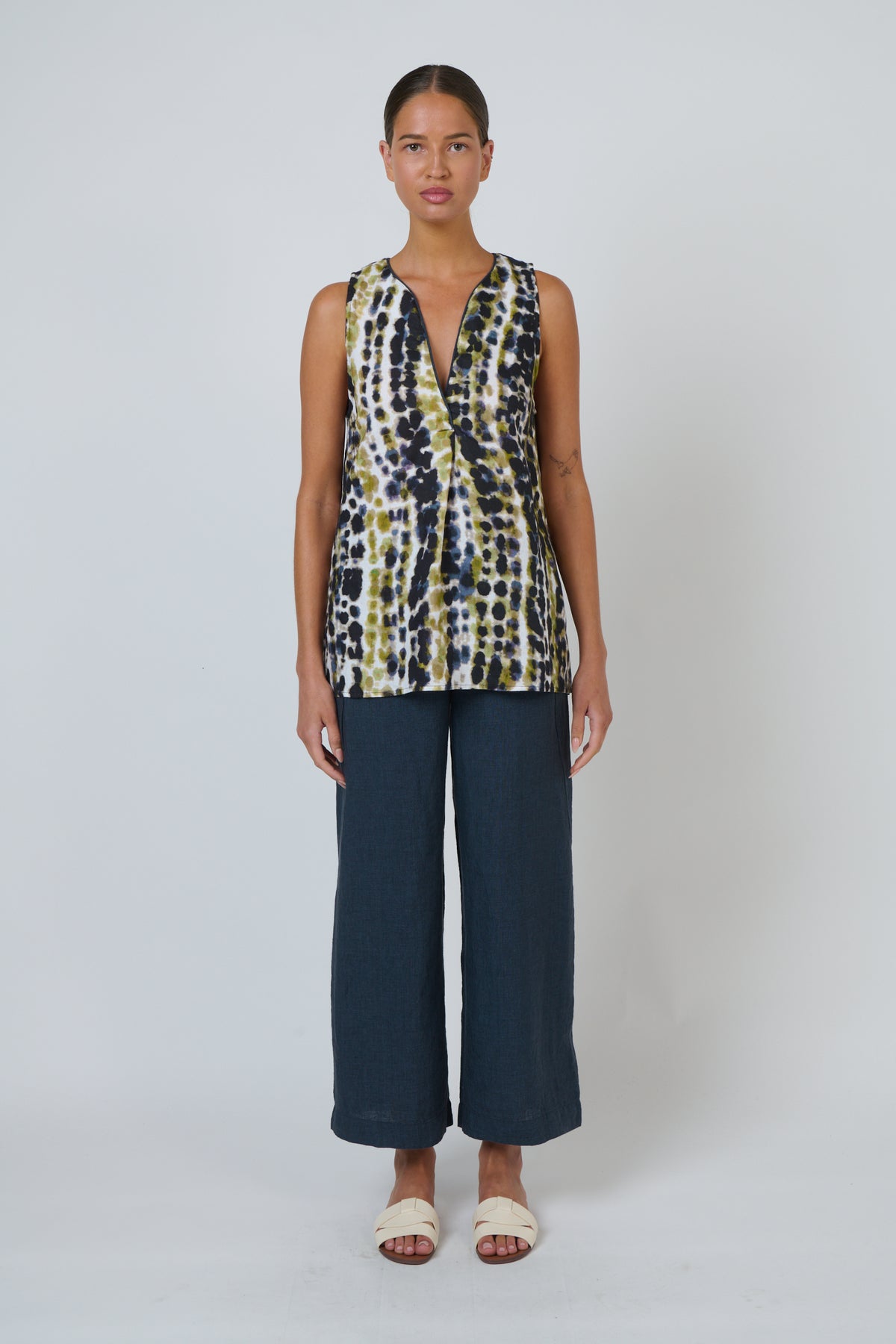 Naturals GA398 Linen Pants - Gunsmoke