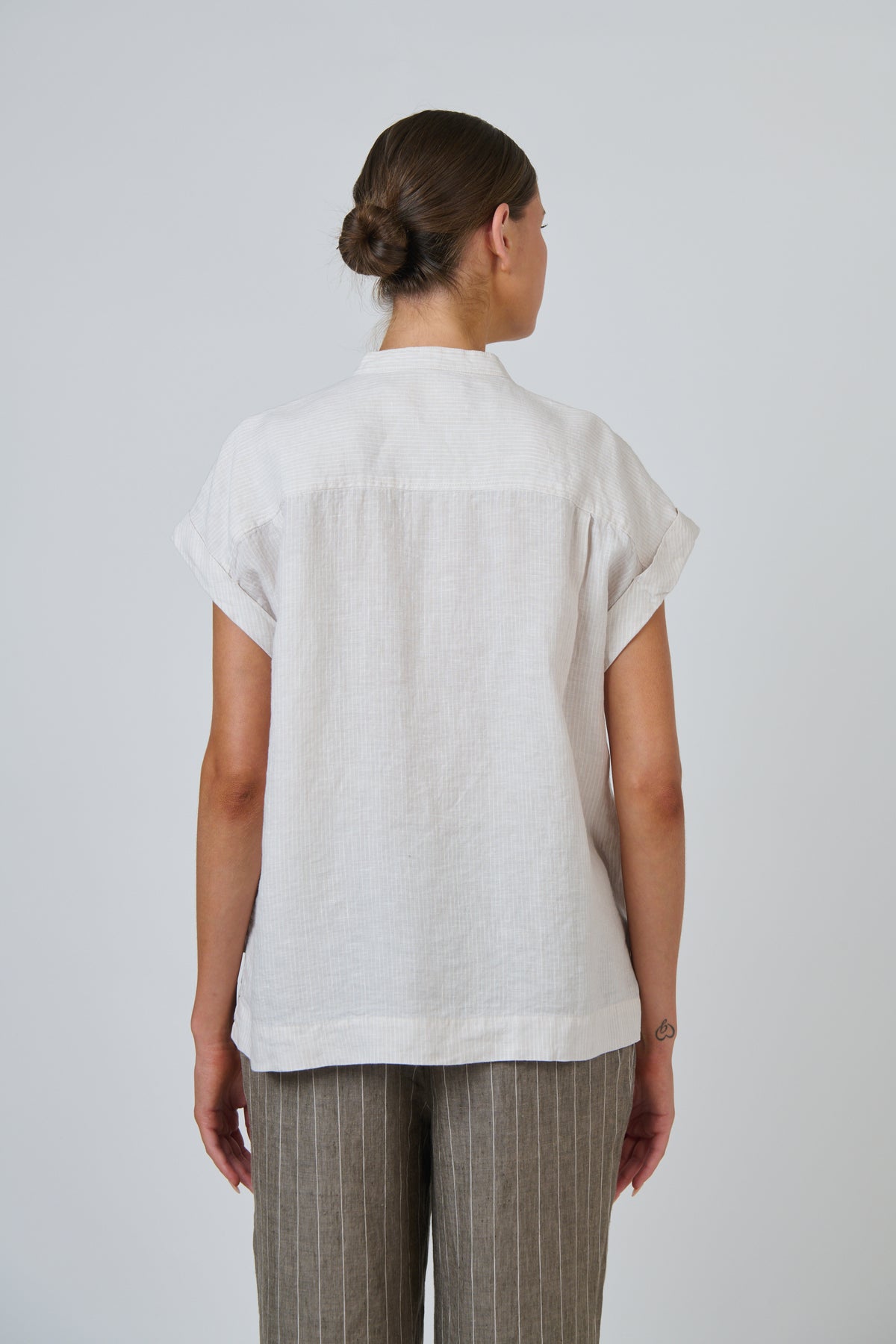 Naturals GA734 Linen Top - Sesame