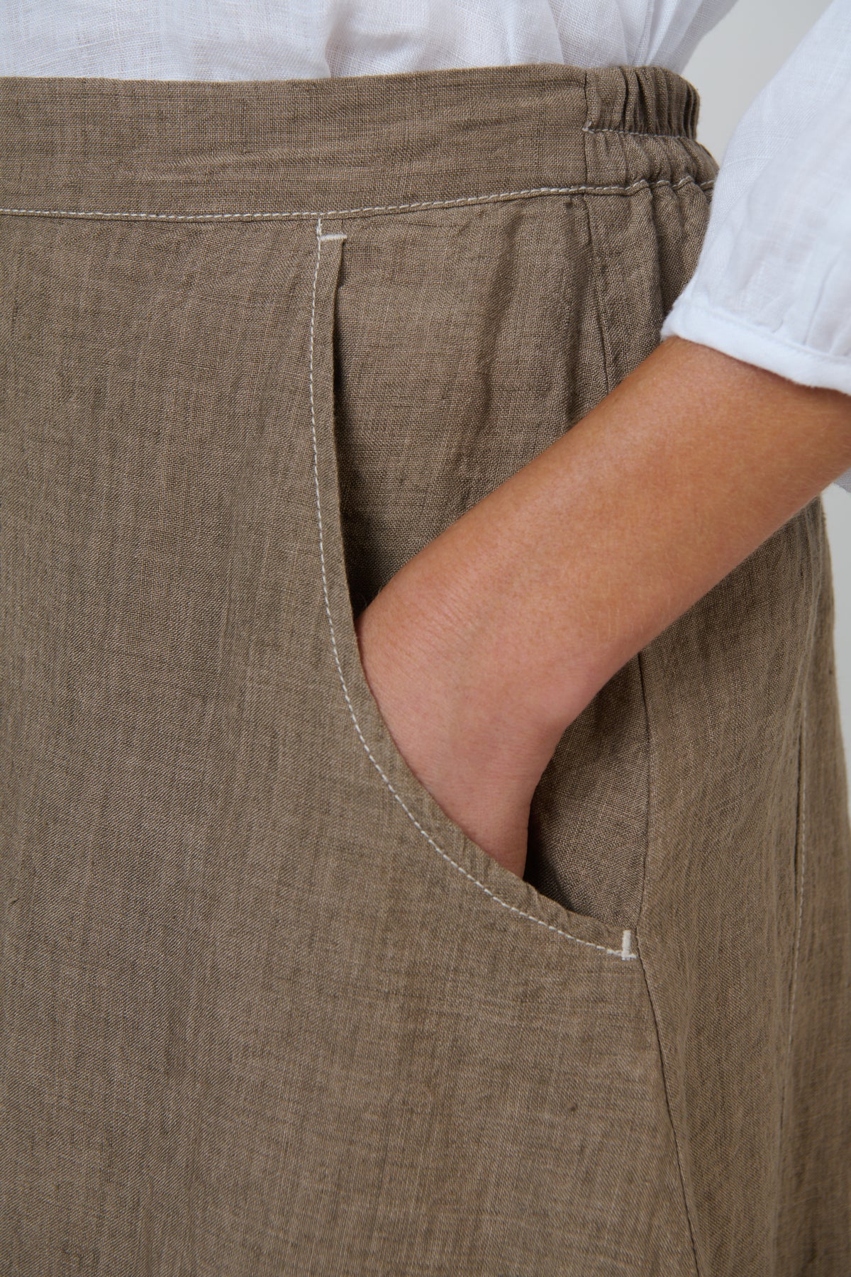 Naturals GA736 Linen Skirt - Agate
