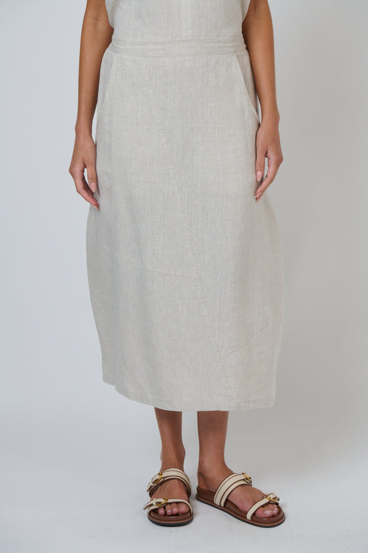 Naturals GA736 Linen Skirt - Sand