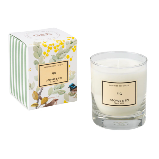 George & Edi Standard Perfumed Soy Candle 200g - Fig