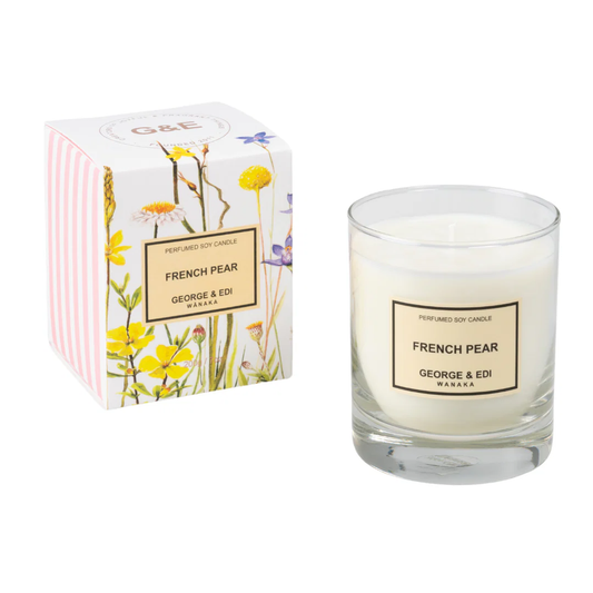 George & Edi Standard Perfumed Soy Candle 200g - French Pear