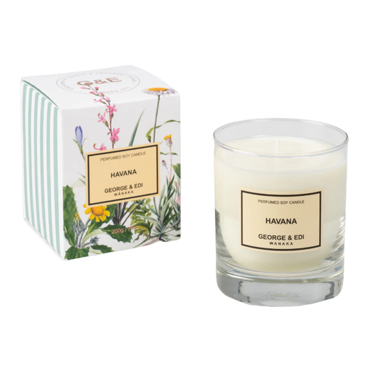 George & Edi Standard Perfumed Soy Candle 200g - Havana