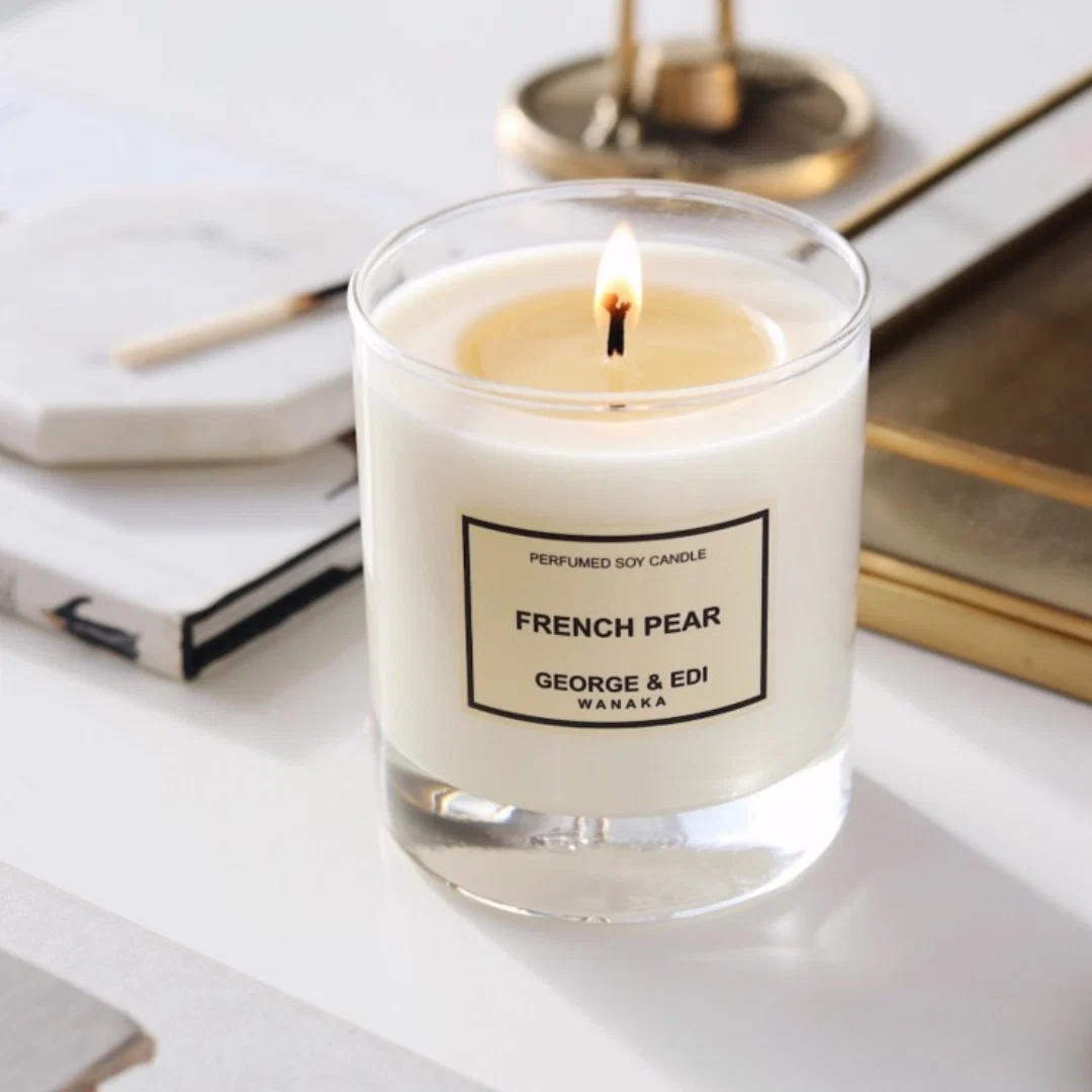 George & Edi Standard Perfumed Soy Candle 200g - French Pear
