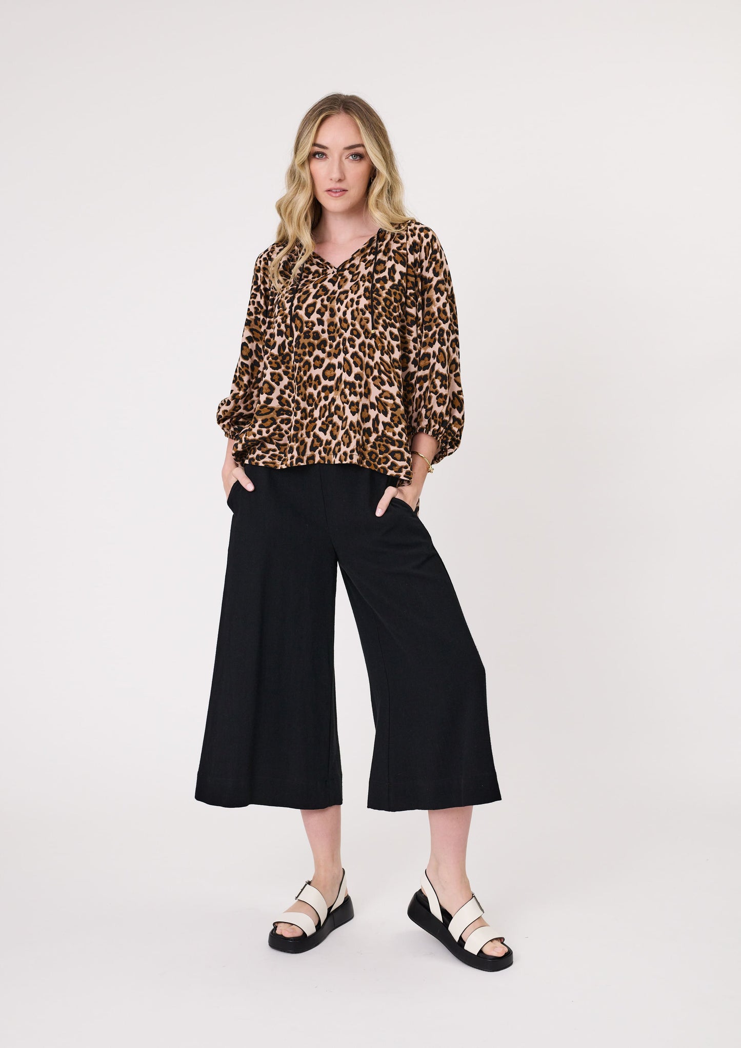 Lemon Tree Gianna Top - Leopard Print