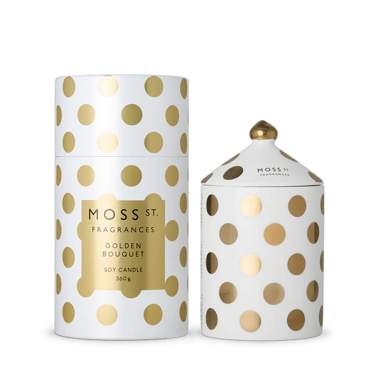 Moss St. Ceramic Candle 360g - Golden Bouquet