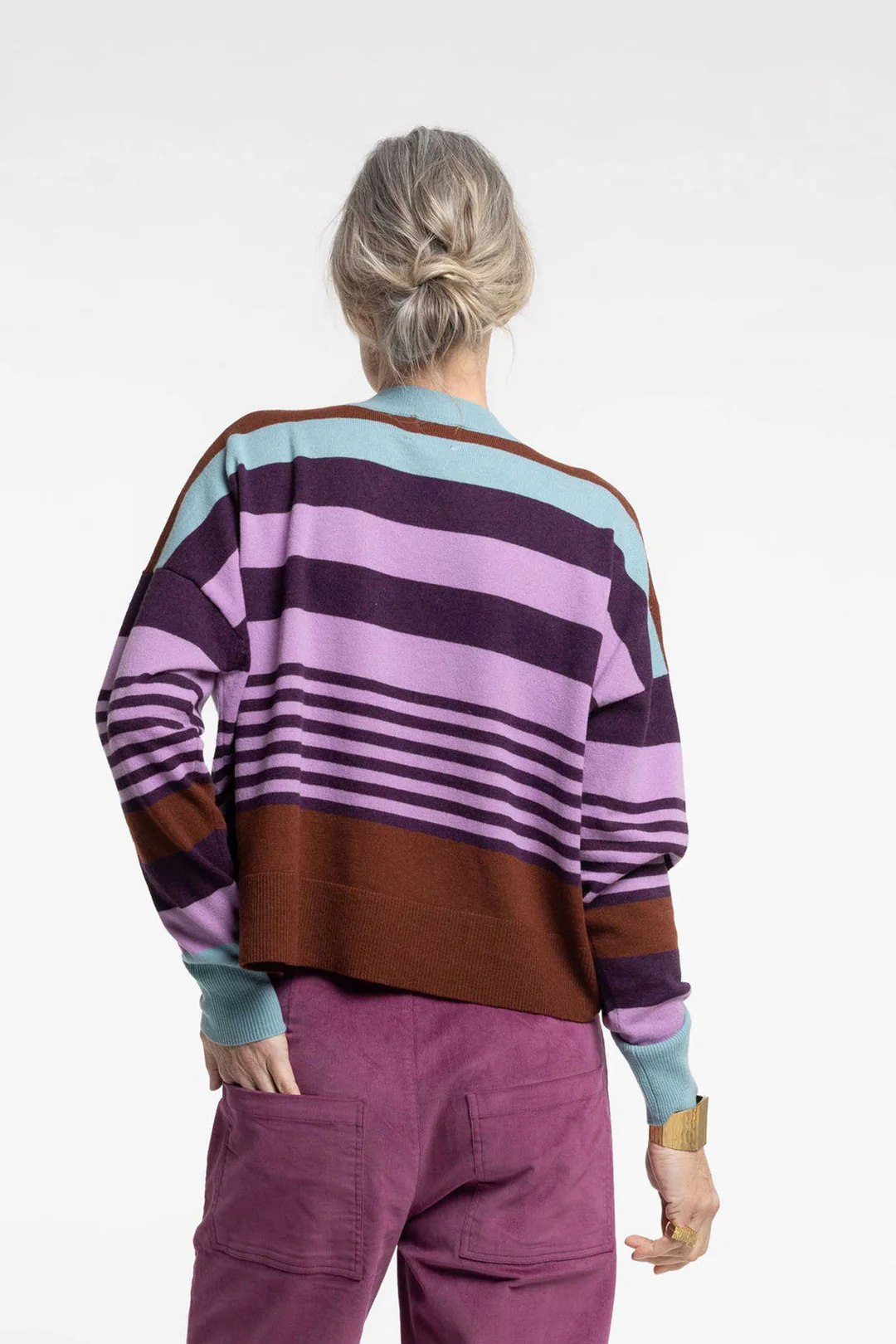 New Lands Griddy Sweater Stripe - Multi Stripe