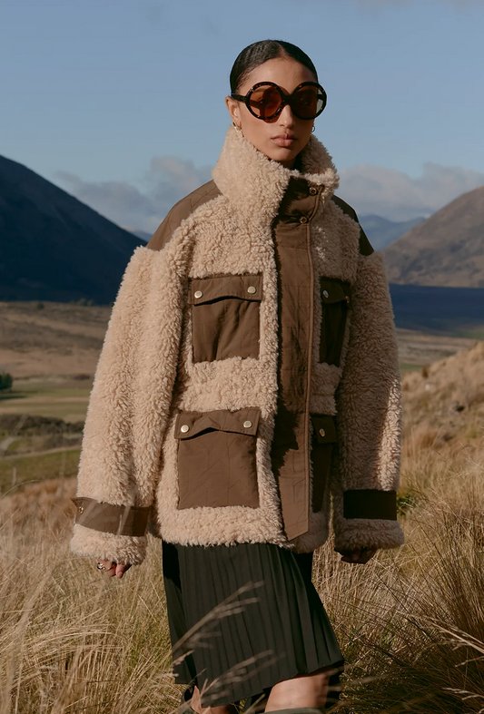 Karen Walker Summit Jacket - Natural/Brown