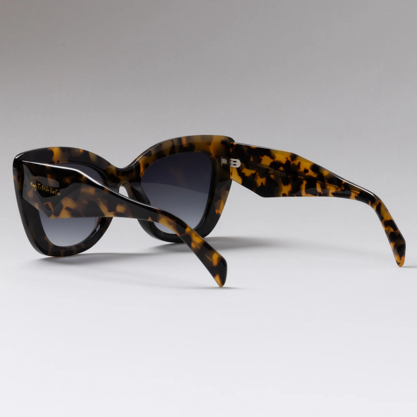 Happt To Sit On Your Face Poose Sunglasses - Tortoiseshell