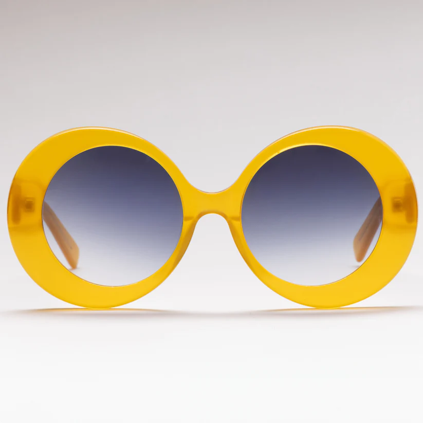 Happy To Sit On Your Face Molecule Sunglasses - Butterscotch