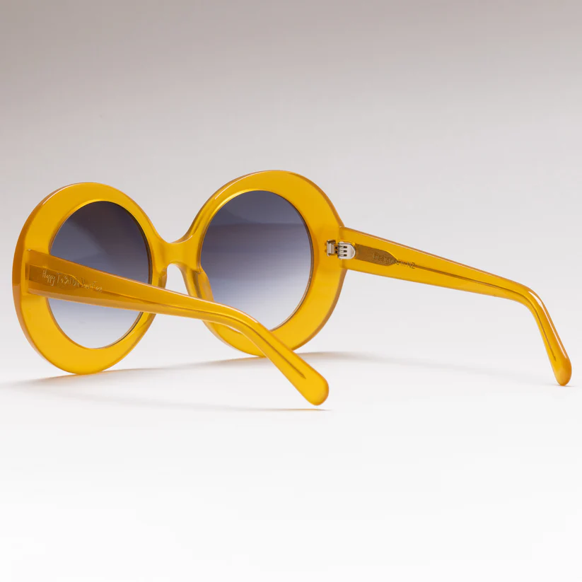 Happy To Sit On Your Face Molecule Sunglasses - Butterscotch