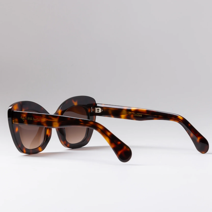 Happy To Sit On Your Face Cat Ballou Sunglasses - Tortoise