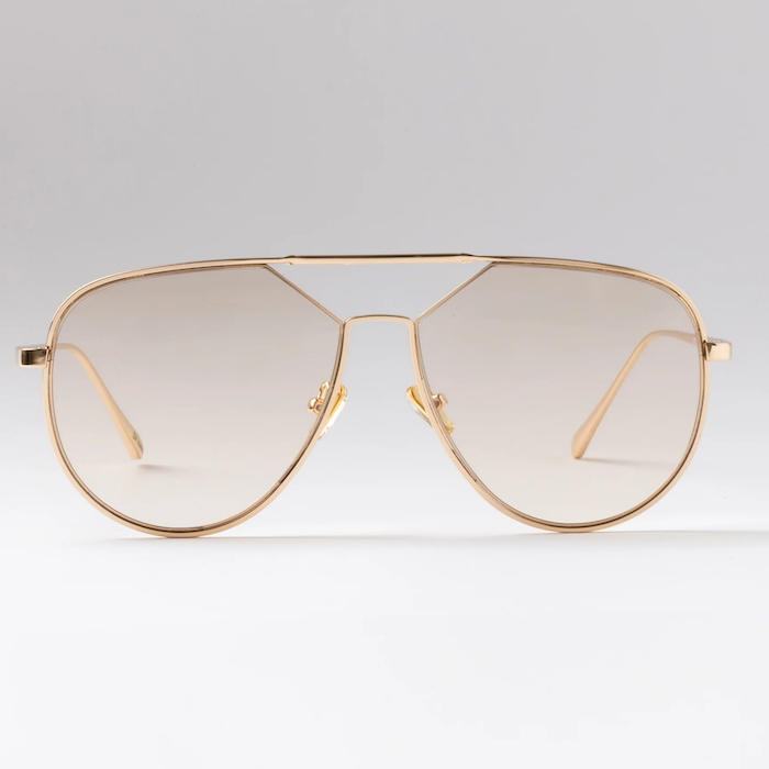 Happy To Sit On Your Face Di Lusso Sunglasses - Gold