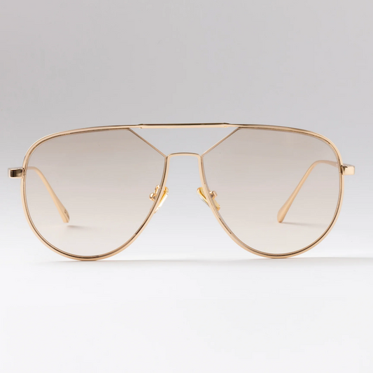 Happy To Sit On Your Face Di Lusso Sunglasses - Gold