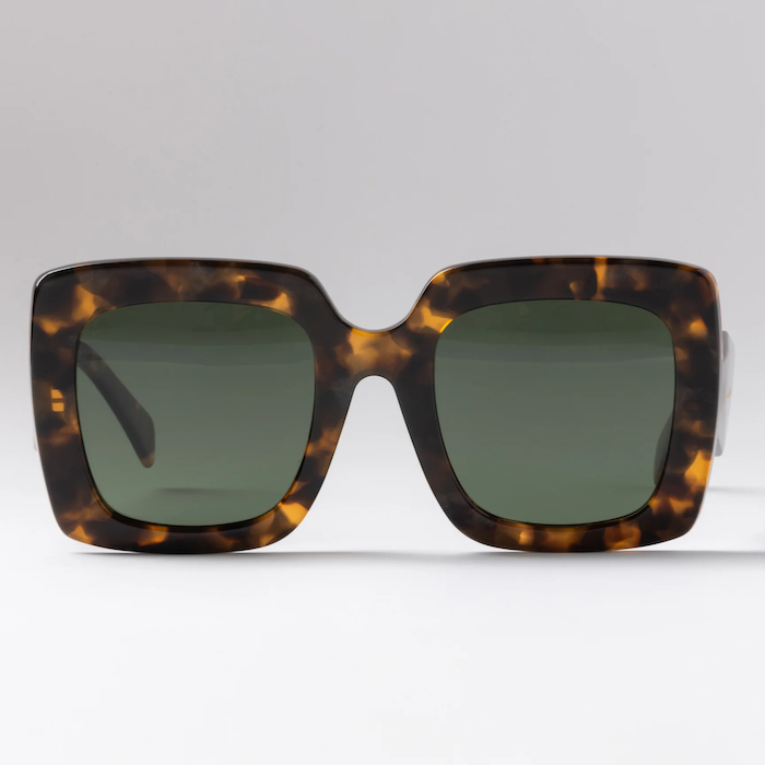 Happy To Sit On Your Face Popcorn Sunglasses - Tortoise