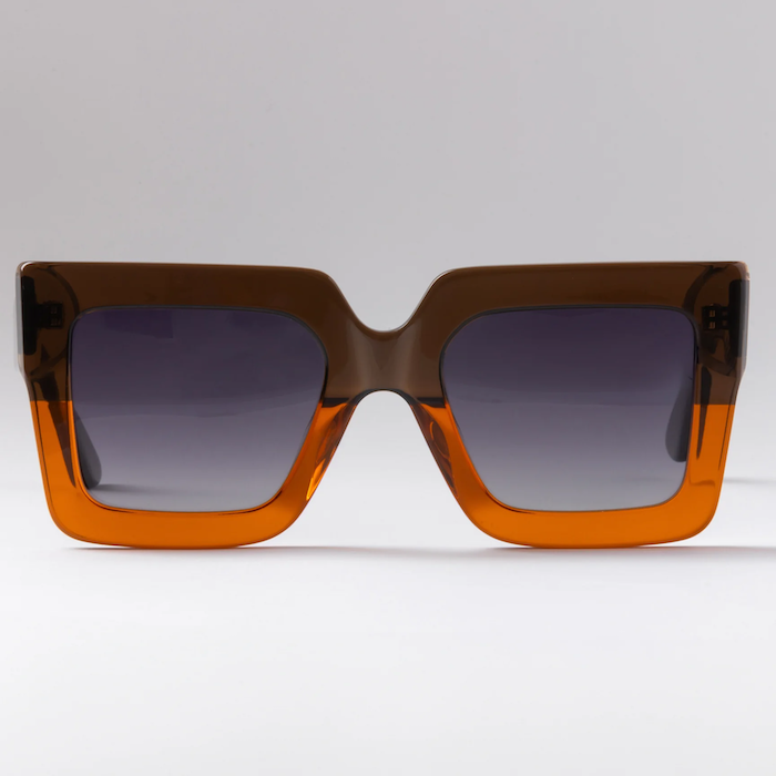 Happy To Sit On Your Face Harlow Sunglasses - Burnt Orange