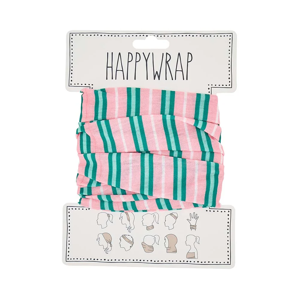 Annabel Trends Happywrap - Pink Green Stripe