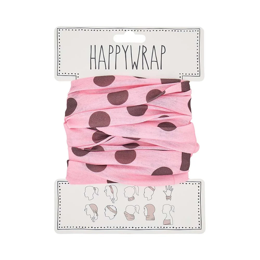 Annabel Trends Happywrap - Polkadot Pink & Chocolate