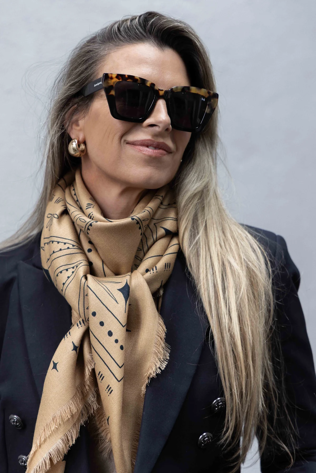 Dark Hampton The Holden Wool Silk Scarf