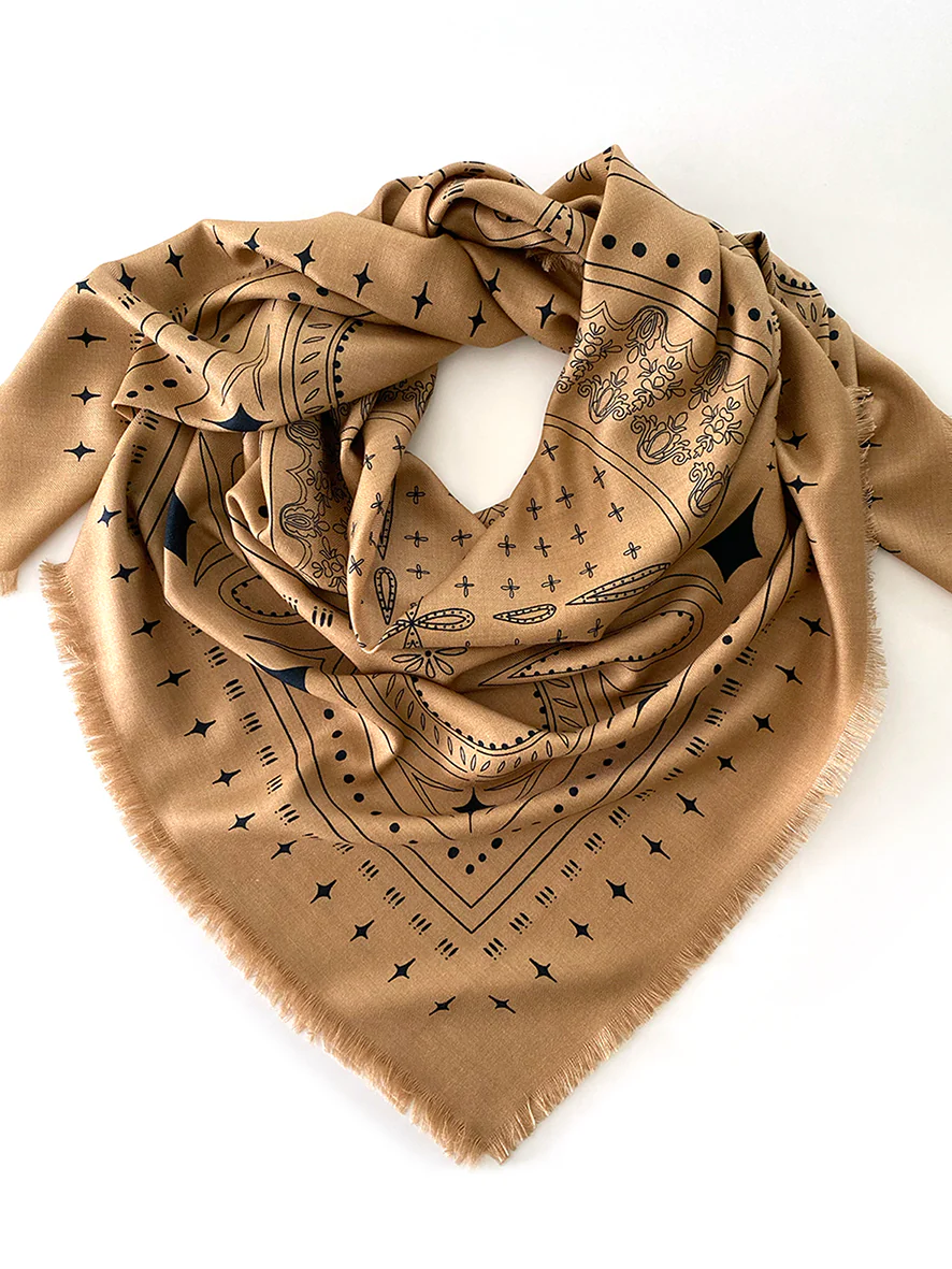 Dark Hampton The Holden Wool Silk Scarf