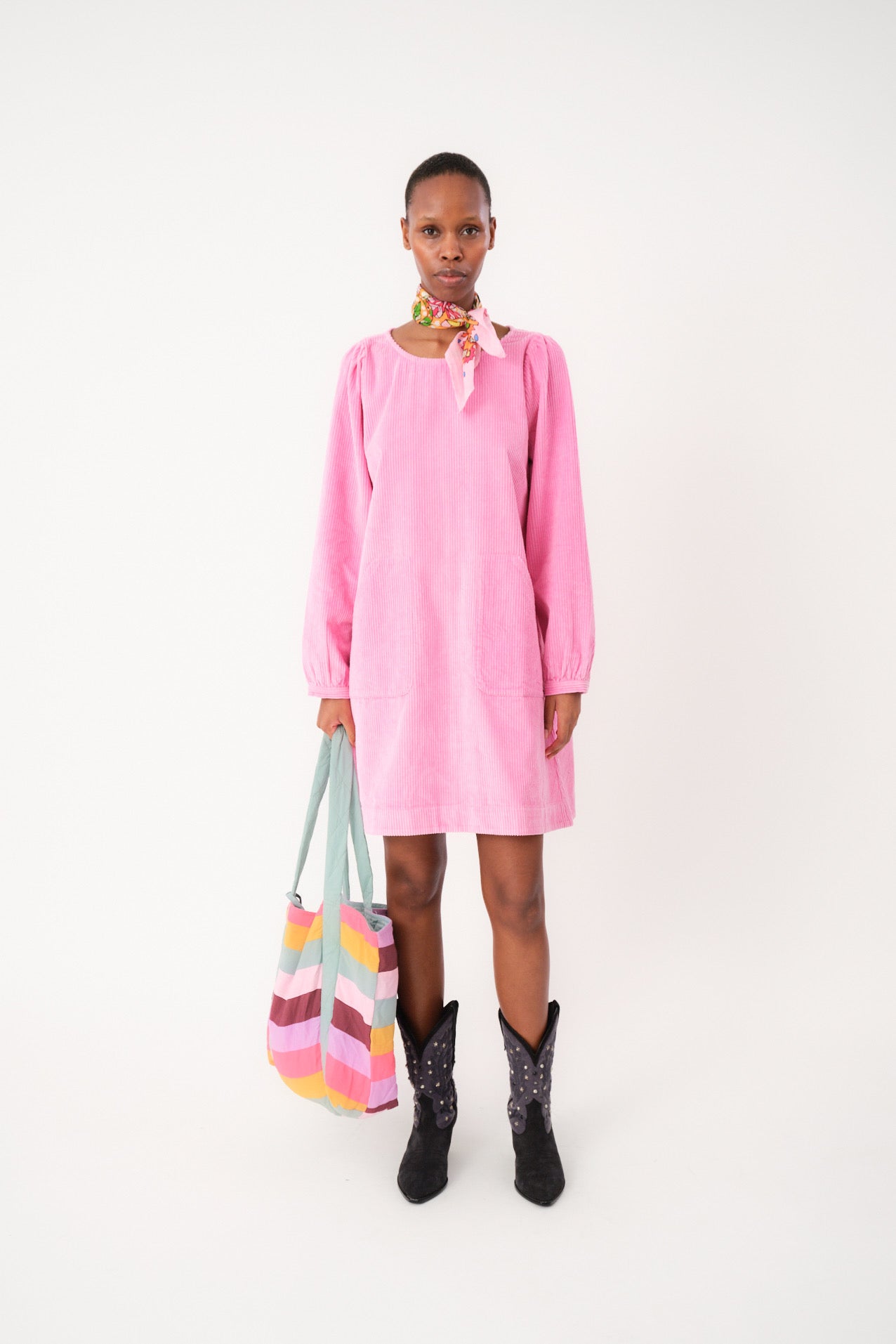 Lollys Laundry CarlaLL Short Dress 3/4 - Pink
