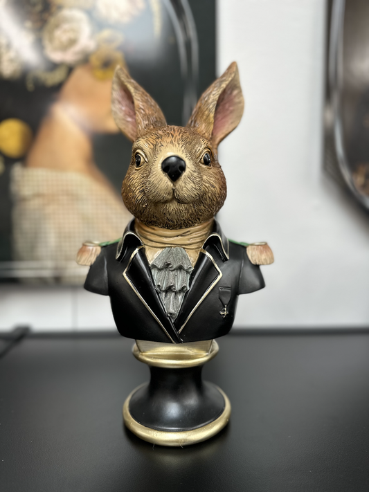 Jonglea Gentlemen Mr Rabbit - Black 35cm