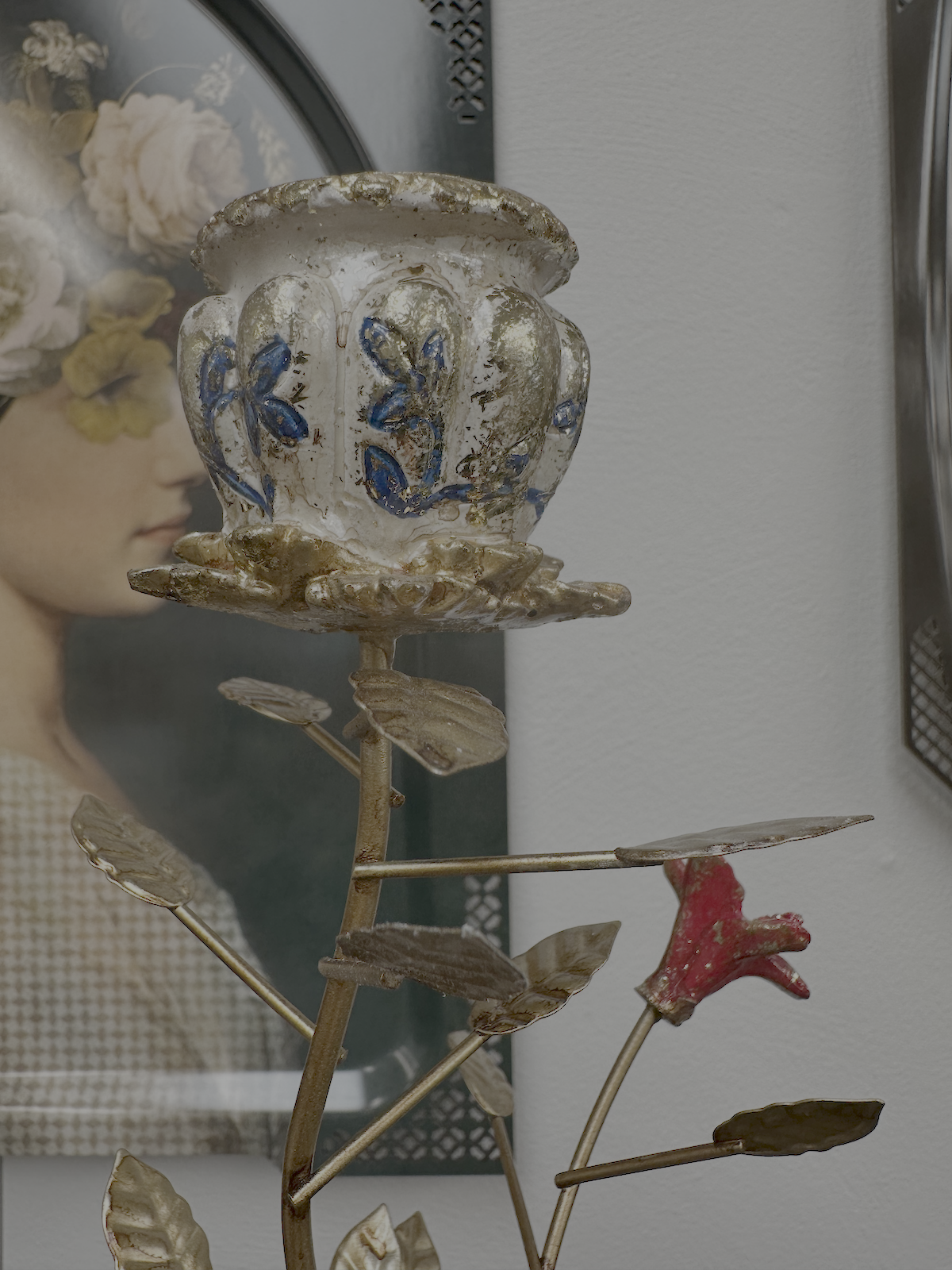 Jonglea Candle holder - Regal Old Rose