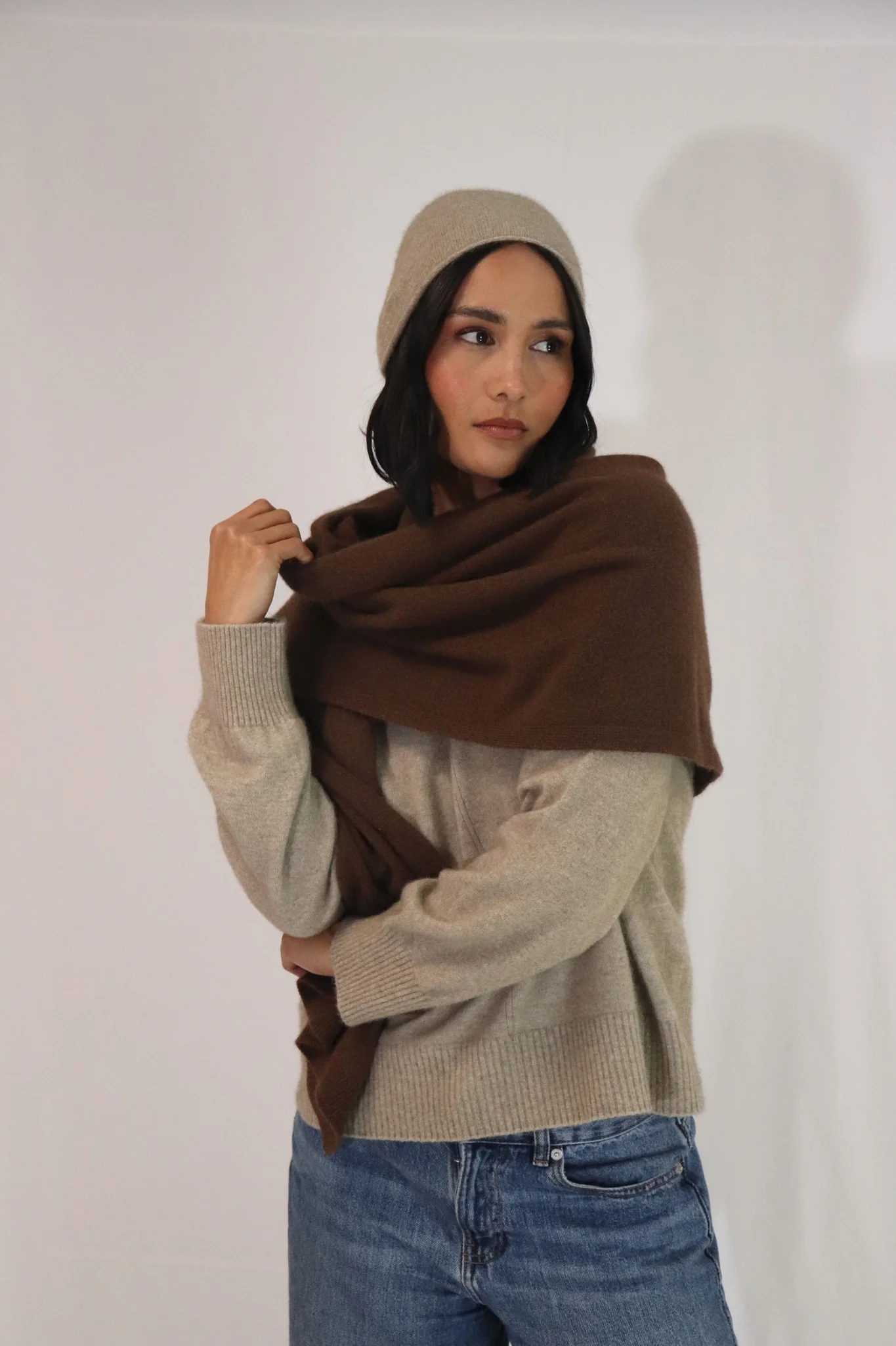 Tatano Ani Wrap Scarf - Husk