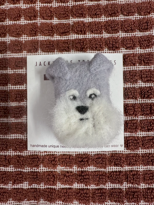 Jackelope Treasures Schnauzer Brooch