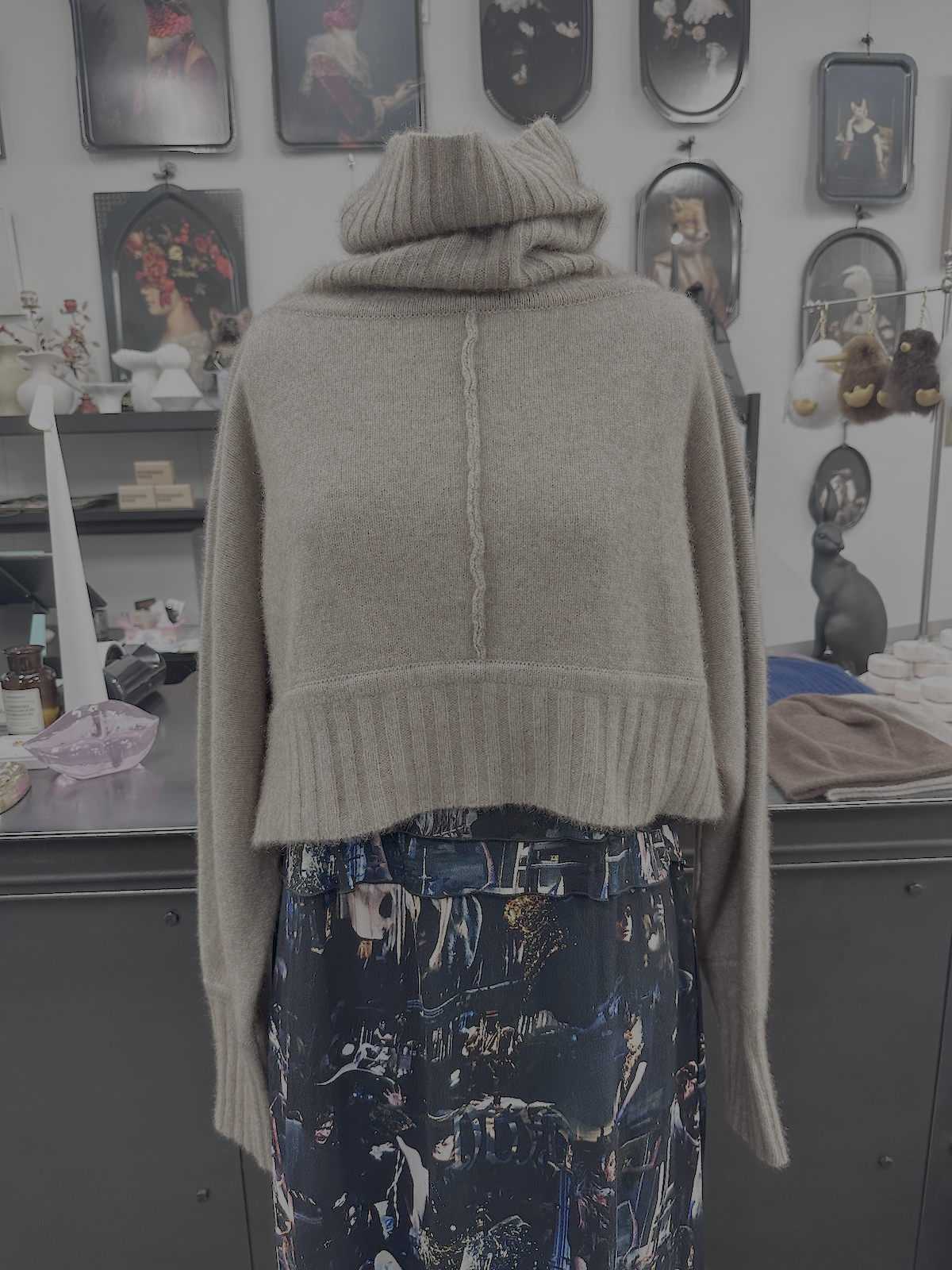 Lela Jacobs U Turtle Crop Crop - Natural