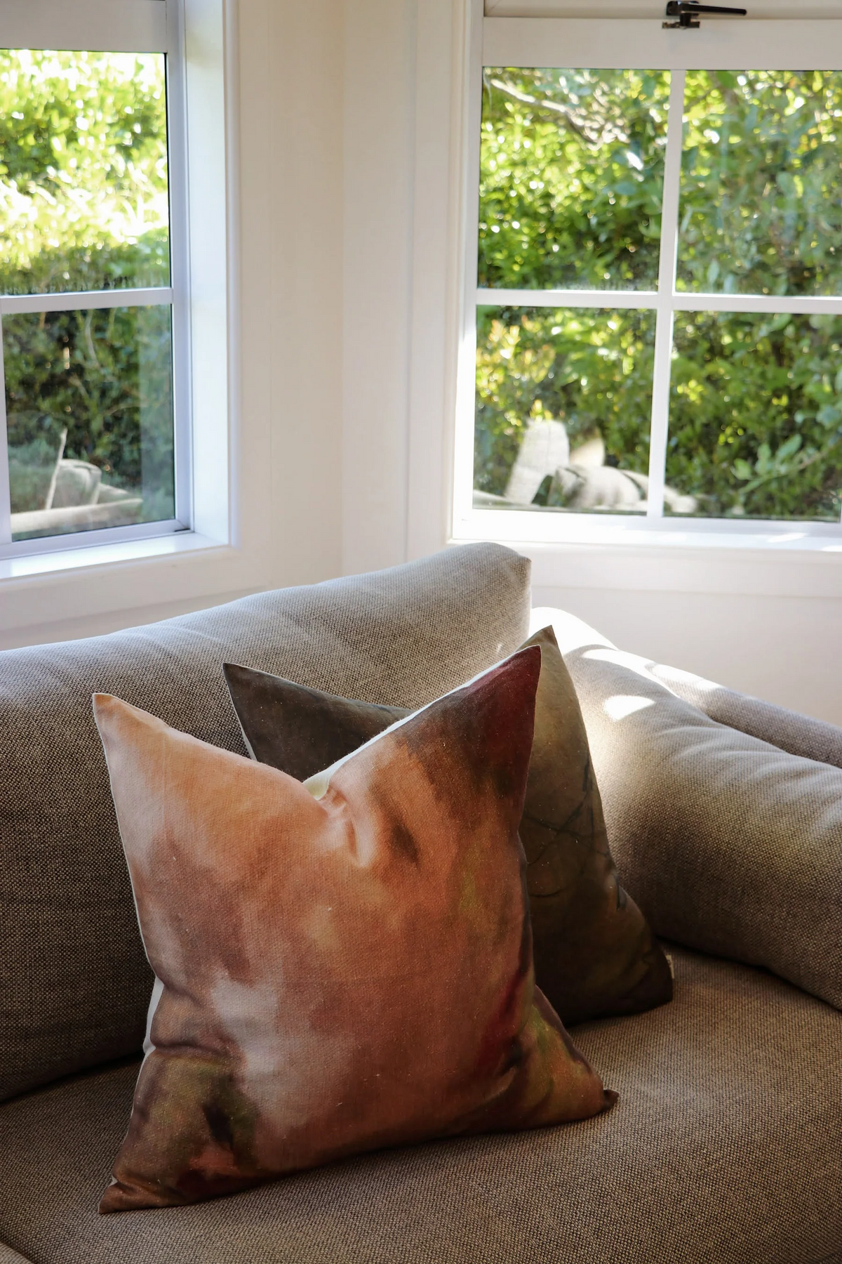 River & Isle Blush & Pistachio Cushion 50x50