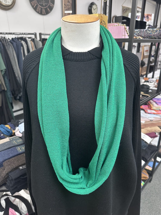 Country Laine Plain Infinity Scarf - Emerald