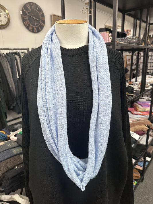 Country Laine Plain Infinity Scarf - Powder Blue